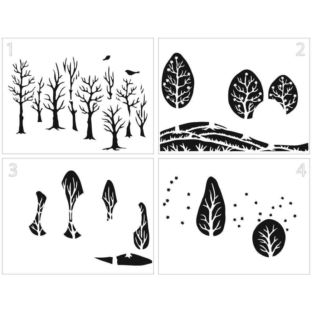 TCW1044 Tree Canopy Stencil – TCW Stencils