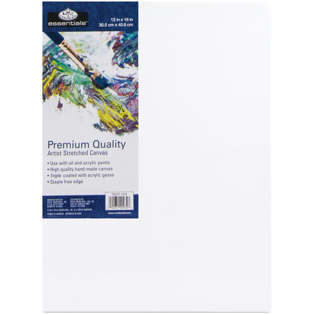 Royal & Langnickel Essentials 12 x 16 Stretched Canvas, 6Pk 