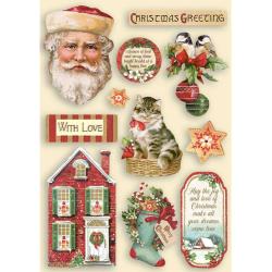 Stamperia Wooden Shapes A5 Classic Christmas