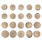 Idea-Ology Wood Slices 15/Pkg Natural Raw Edge 1" To 1.25"