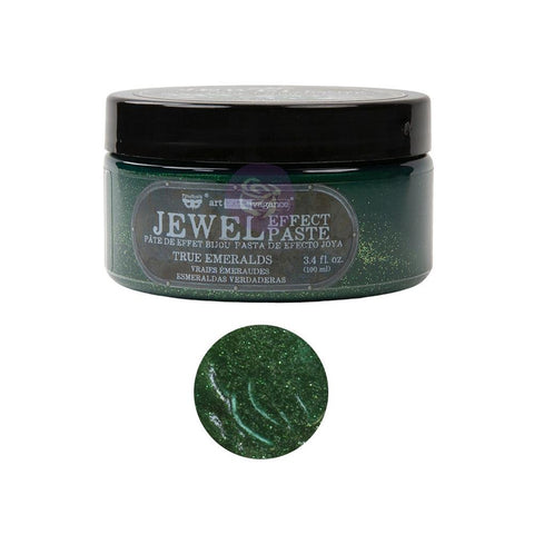 Finnabair Art Extravagance Jewel Texture Paste 100ml Jar True Emeralds