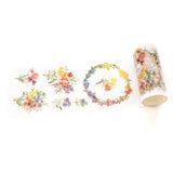 Pinkfresh Studio Foiled Washi Tape 4"X11yd Rainbow Daisies