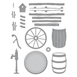Spellbinders Etched Dies By Annie Williams Rustic Garden - Country Road