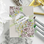Pinkfresh Studio Clear Stamp Set 4"X6" Handpicked Flowers