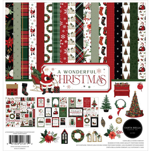 Carta Bella Collection Kit 12"X12" A Wonderful Christmas