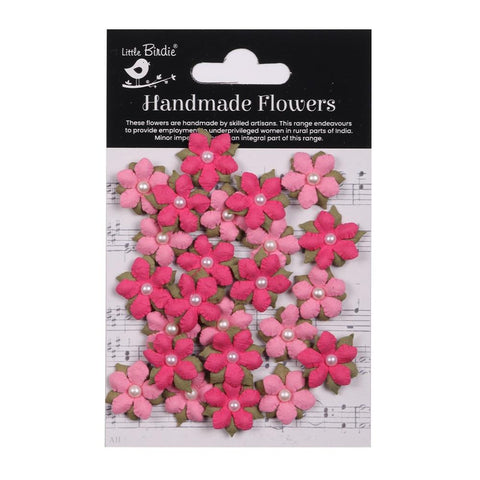 Little Birdie - Elira Paper Flowers 24/Pkg Precious Pink
