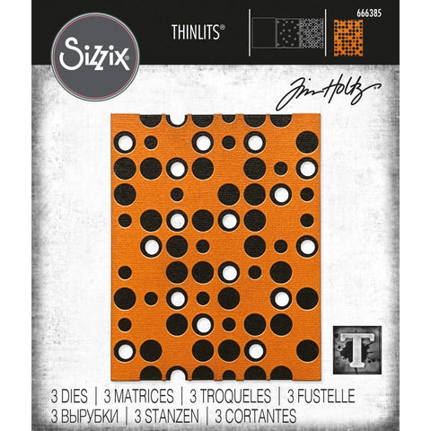 Sizzix Thinlits Dies By Tim Holtz 3/Pkg Layered Dots