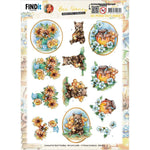 Find It Trading Yvonne Creations 3D Push Out Sheet Bee Honey - Brown Bear