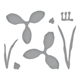 Spellbinders Etched Dies By Susan Tierney-Cockburn Snow Garden - Crocus And Ladybugs