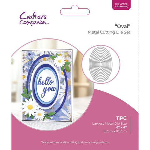 Crafters Companion Cutting And Embossing Die Oval Nesting
