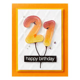 Spellbinders Etched Dies From the Monster Birthday Collectio Birthday Balloons