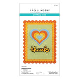 Spellbinders Etched Dies From The Garden Collection By Wendy Heartfelt Thanks & Scallops