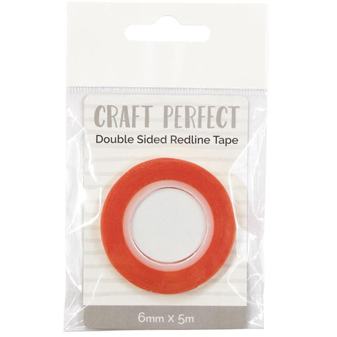 Craft Perfect Red Line Tape .23"X5.5yds Clear