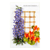 Spellbinders Etched Dies By Susan Tierney-Cockburn Delphinium, Through The Arbor Garden