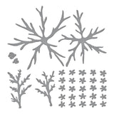 Spellbinders Etched Dies By Susan Tierney-Cockburn Queen Anne's Lace And Ladybugs - Through the Arbor Garden