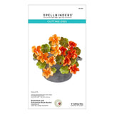 Spellbinders Etched Dies By Susan Tierney-Cockburn Nasturtium and Galvanized Wash Bucket - Through the Arbor Garden