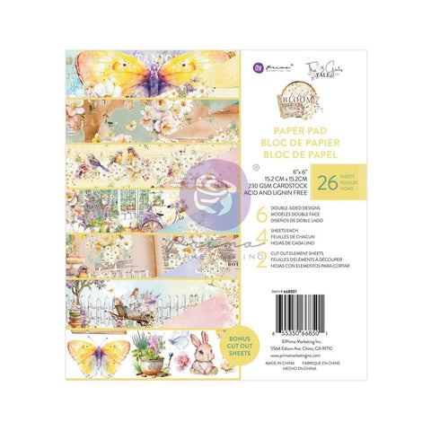 Prima Marketing Double-Sided Paper Pad 6"X6" 26/Pkg In Full Bloom
