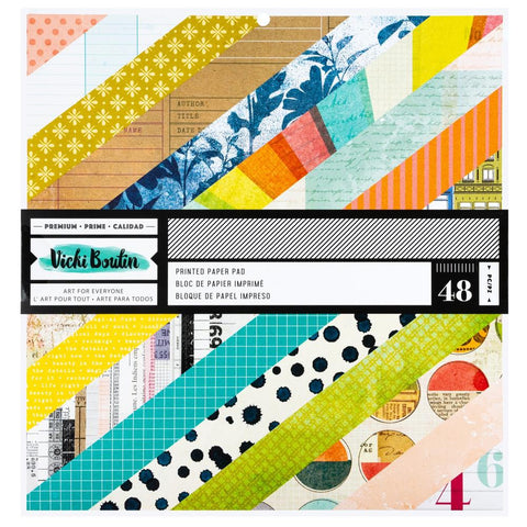 Vicki Boutin - Mixed Media Paper Pad 12"X12" 48/Pkg Double-Sided Printed