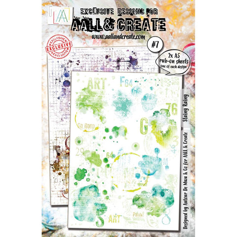 AALL And Create A5 Rub-Ons Stainy Rainy #7
