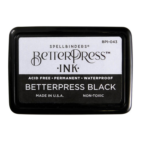 Spellbinders BetterPress Ink Pad Black, Full Size