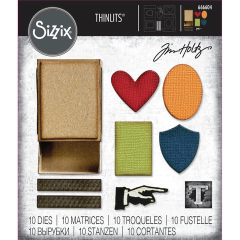 Sizzix - Thinlits Dies By Tim Holtz 10/Pkg Vault Matchbox