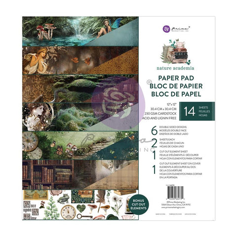 Prima Marketing Double-Sided Paper Pad Nature Academia