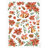 Stamperia Assorted Rice Paper A4 6/Sheets Classic Christmas