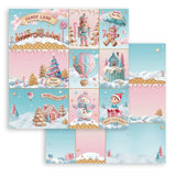 Stamperia Scrapbooking Pad 8"X8" 10/Pkg Candy Christmas
