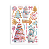 Stamperia A5 Washi Pad 8/Pkg Candy Christmas