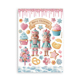 Stamperia A5 Washi Pad 8/Pkg Candy Christmas
