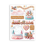 Stamperia A5 Washi Pad 8/Pkg Candy Christmas