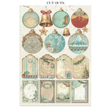 Stamperia Junk Journal Stickers, Cut-outs And Backgrounds Alice In Christmas