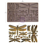 Finnabair Decor Moulds 5"x8"x8mm Machine Dragonflies