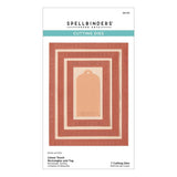 Spellbinders Linear Touch Rectangles and Tag Etched Dies Happier Hour