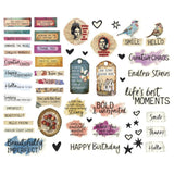 Spellbinders Die Cut Sentiments - 110 pc Beautifully Imperfect