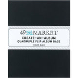 49 And Market Create-An-Album Quadruple Flip Album Base Black