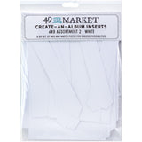 49 And Market Create-An-Album Foundation Inserts Assort 2 White