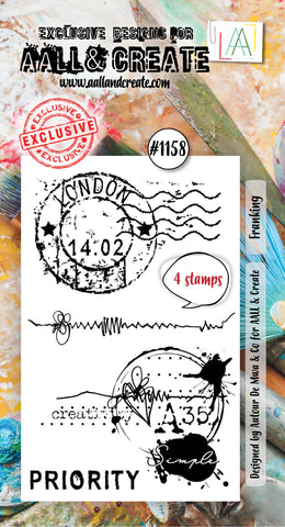 AALL and Create - A8 Stamp Set - Franking