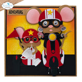 Elizabeth Craft Metal Die -Scooter with sidecar