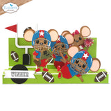 Elizabeth Craft Metal Die -Football/ Baseball Accessories