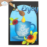 Elizabeth Craft Designs - Romantic Revival Collection - Dies - Tea Time