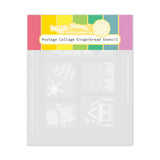 Waffle Flower x Galina Filippenko Postage Collage Gingerbread Stencil