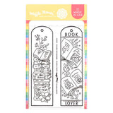 Waffle Flower x Susan Bates Round Bookmark - Book Lover Stamp Set