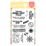 Waffle Flower Treasure Hunt Sentiments Stamp Set