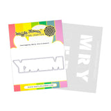 Waffle Flower - Overlapping Merry Die-n-stencil