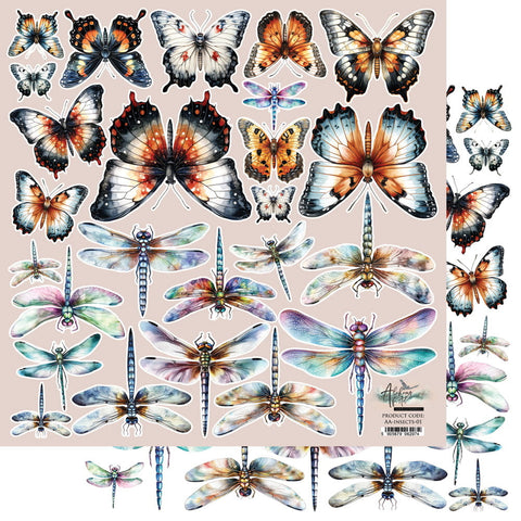 Alchemy of Art - 12X12 Extras Paper, The Men's World - Insects