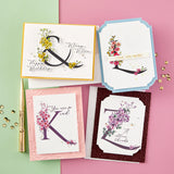 Spellbinders Every occasion floral alphabet BetterPress bundle