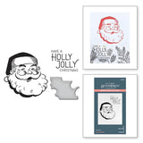 Spellbinders Holly Jolly Stanta Press Plate & Die Set from the More BetterPress Christmas Collection