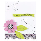 Spellbinders BetterPress Plate & Die Set, International Sentiments - French Sentiments