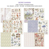 Ciao Bella Secret Garden Junk Journal Ephemera Book A4 32/Pkg
